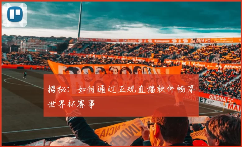 揭秘：如何通过正规直播软件畅享世界杯赛事